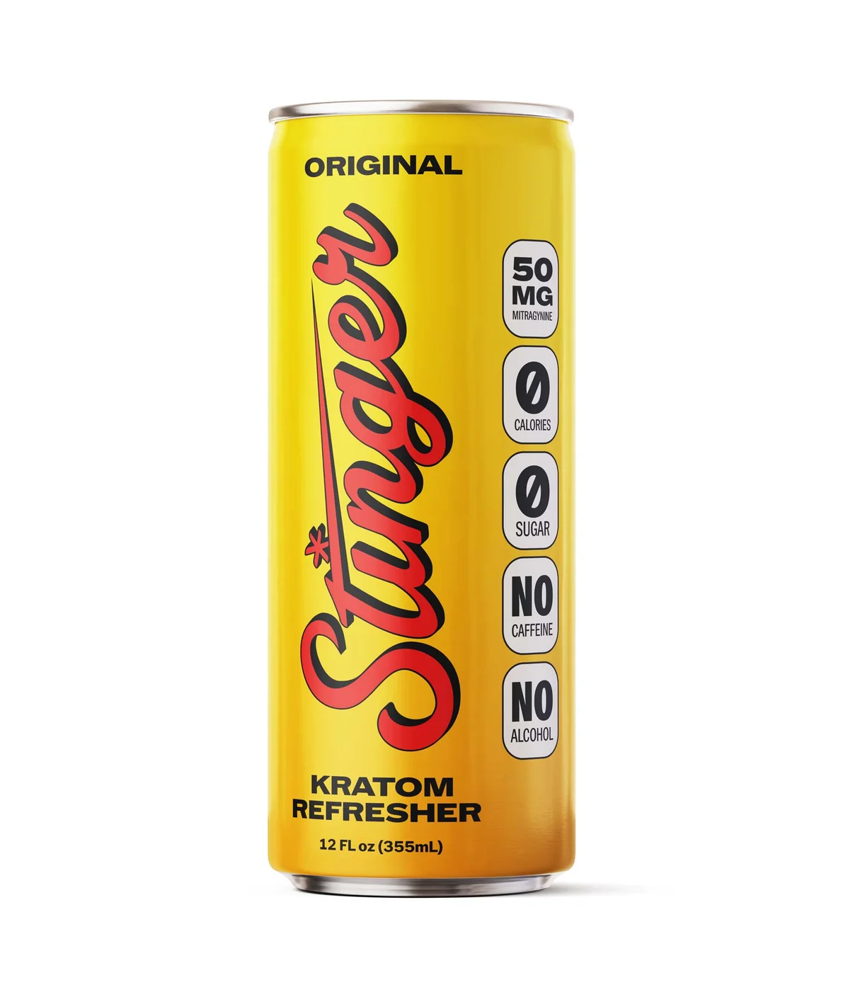 Stinger Kratom Refresher, original flavor, 12 ounce can